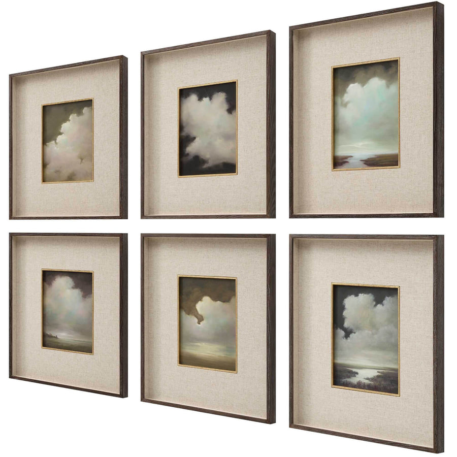 Autumn Cumulation Framed Canvases – Set of 6