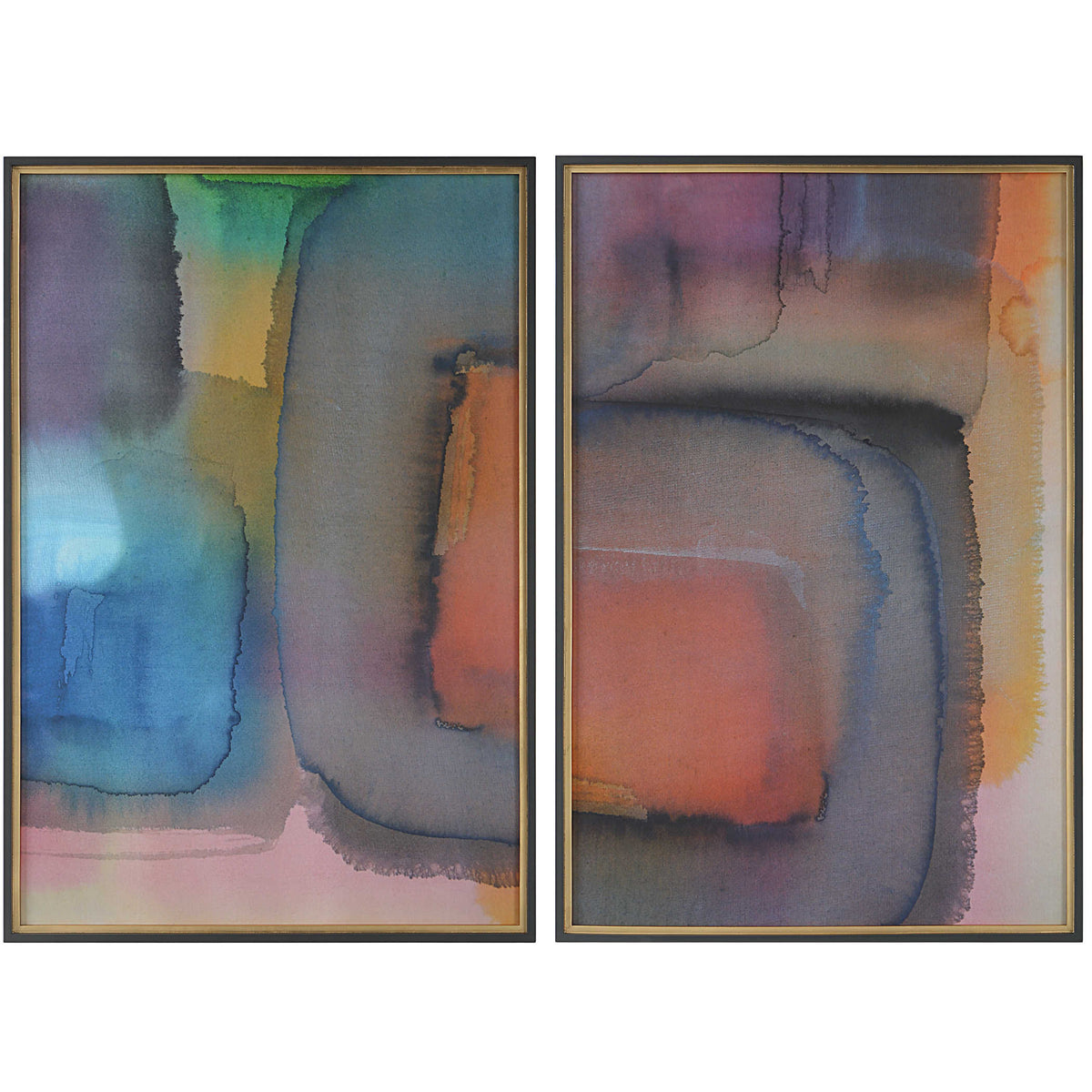Prismatic Framed Prints – Set of 2