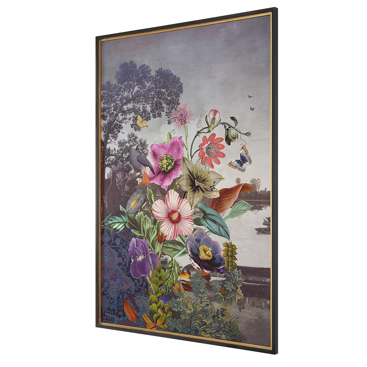 Serene Garden Fantasy Framed Print