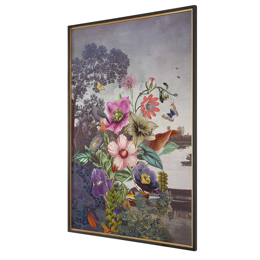 Serene Garden Fantasy Framed Print