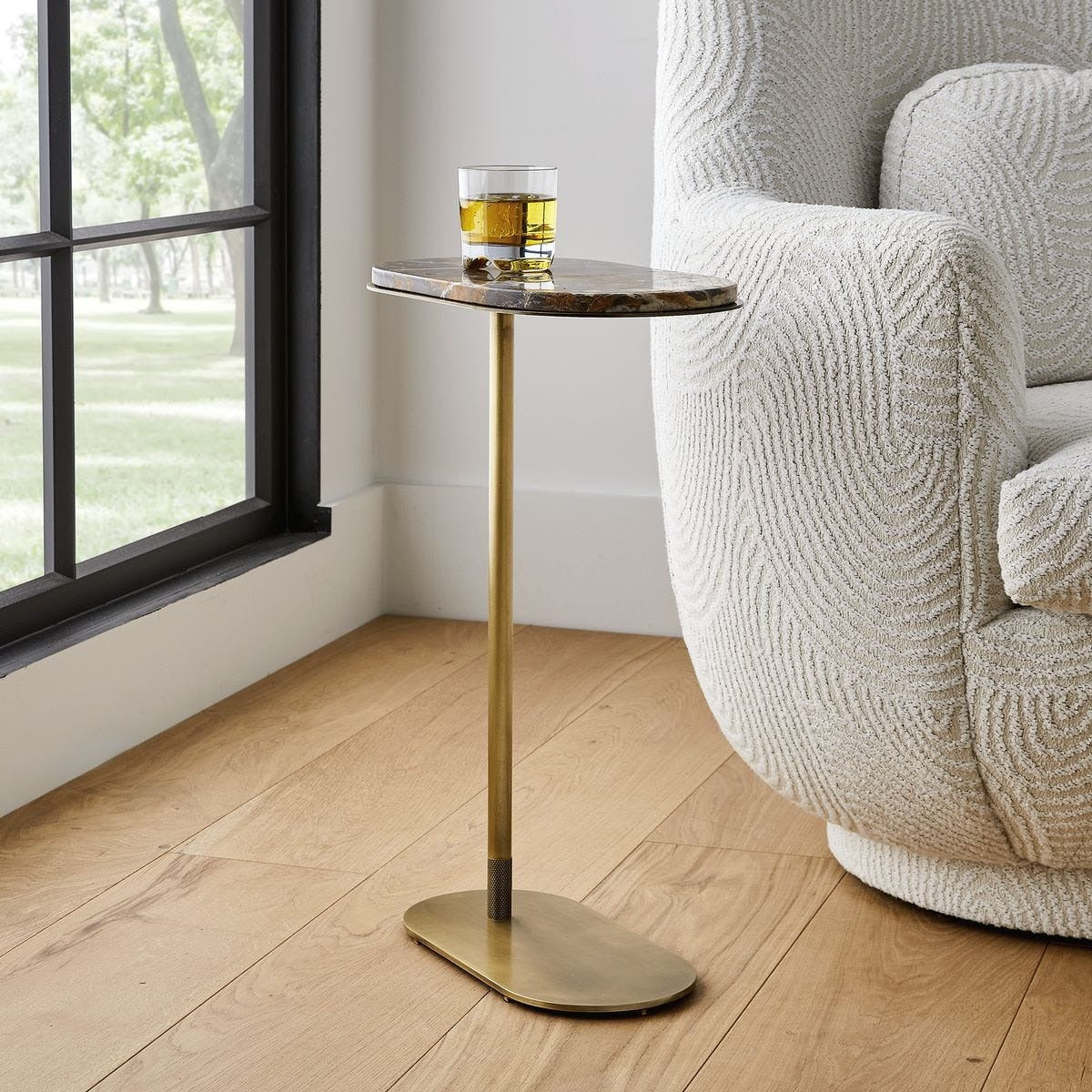 Lozenge Accent Table – Michelangelo Marble