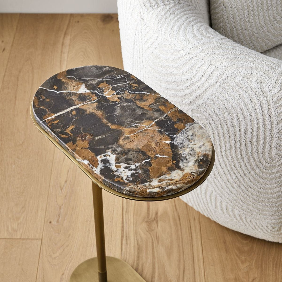 Lozenge Accent Table – Michelangelo Marble