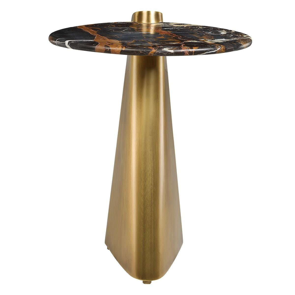 Strum Accent Table in Michelangelo Marble