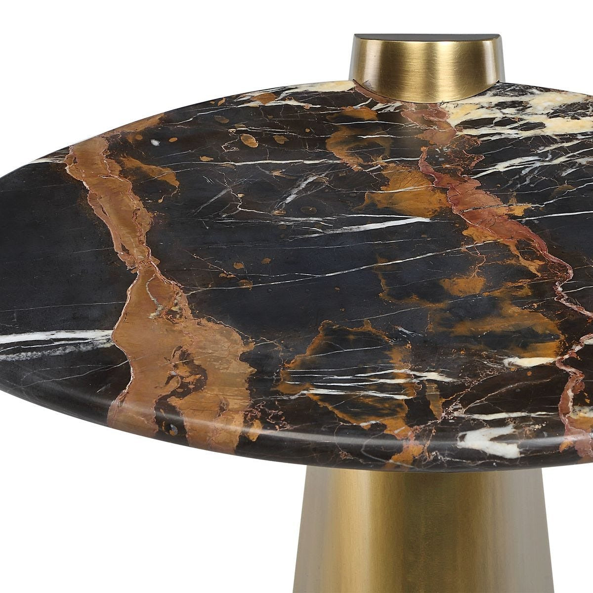 Strum Accent Table in Michelangelo Marble