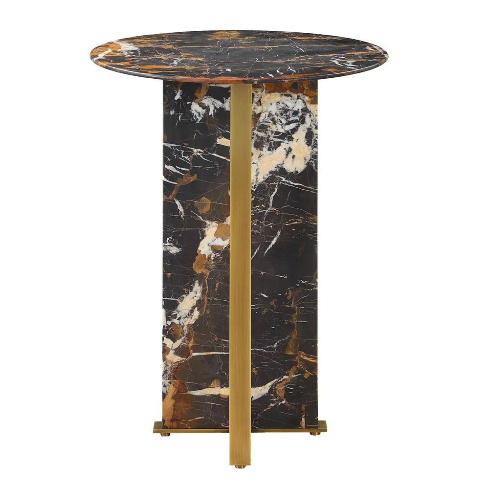 Joist Accent Table – Michelangelo Marble