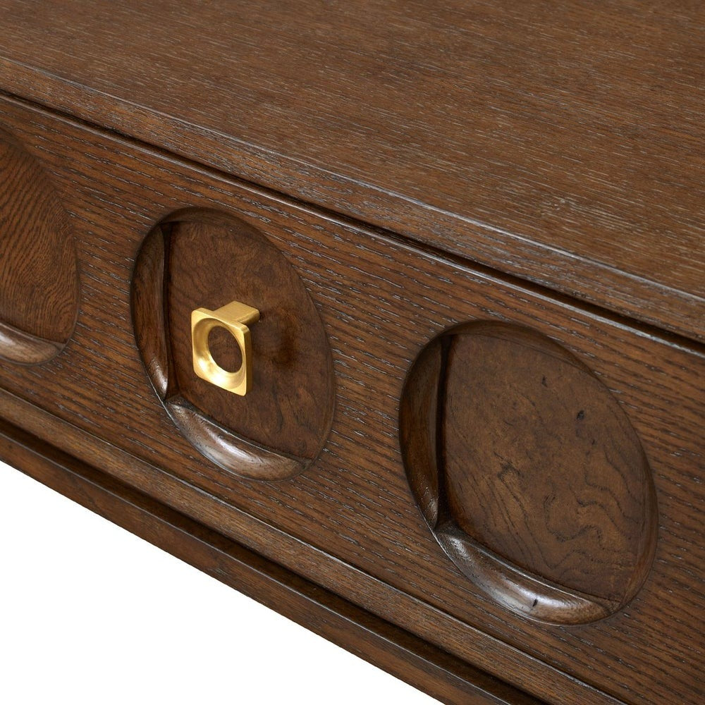 Roundabout Side Table in Cocoa Brown