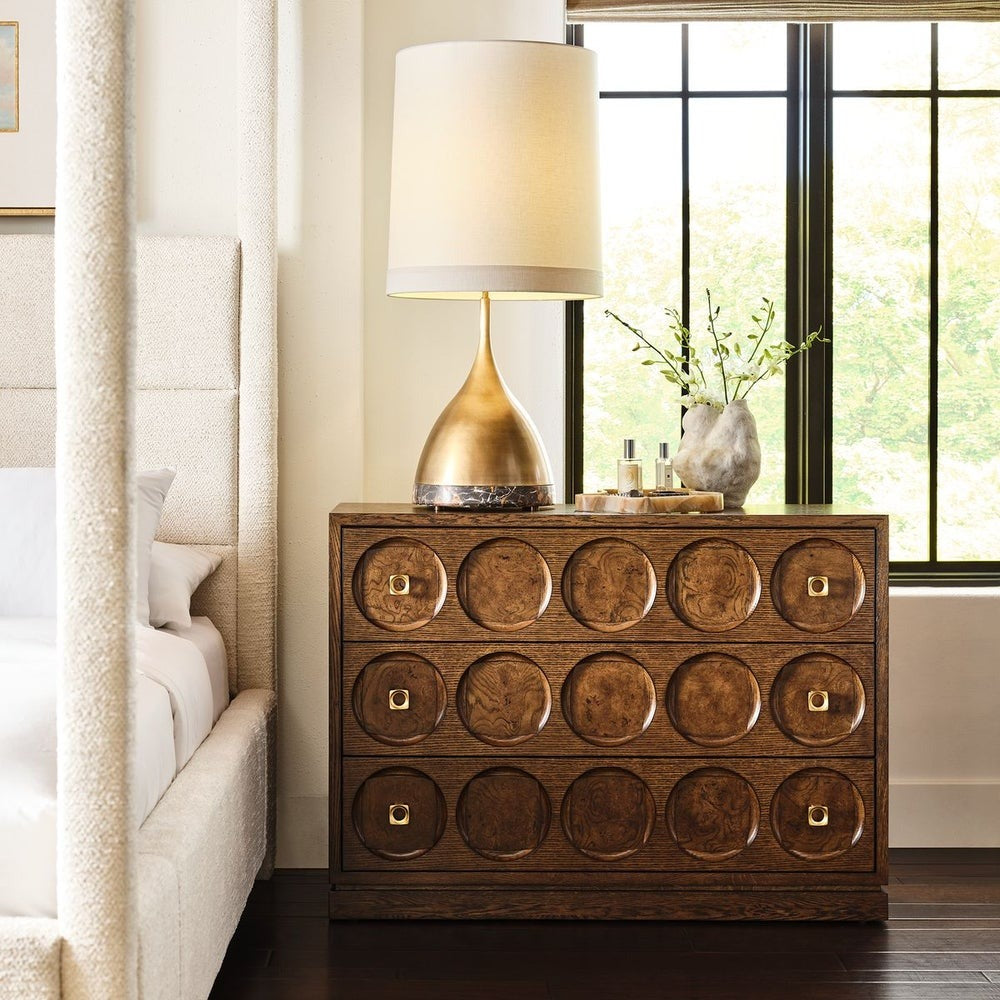 Roundabout 3 Drawer Chest in Cocoa Brown