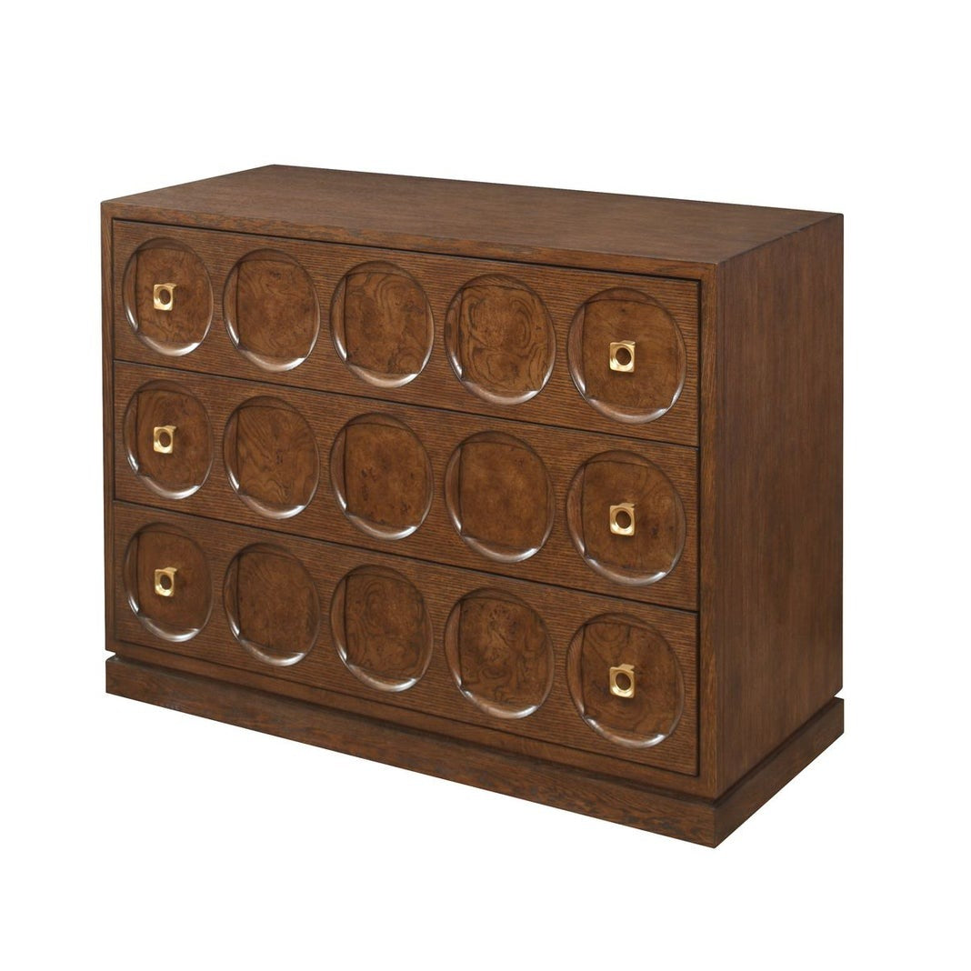 Roundabout 3 Drawer Chest in Cocoa Brown