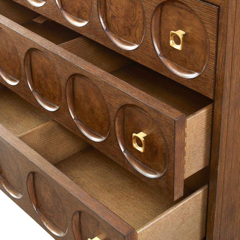 Roundabout 3 Drawer Chest in Cocoa Brown