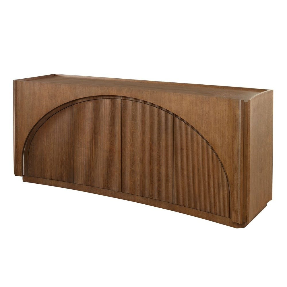 High Light Lighted 4 Door Console Cabinet
