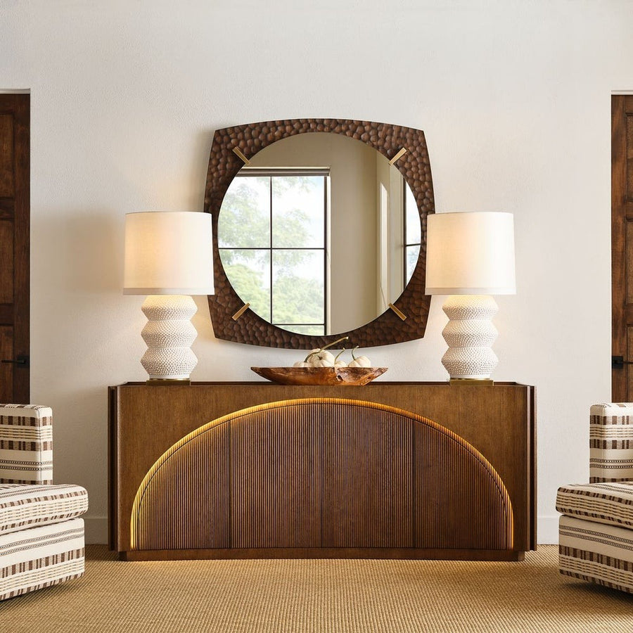 High Light Lighted 4 Door Console Cabinet