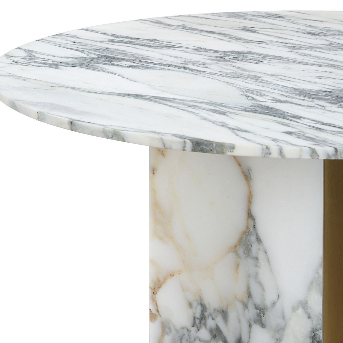 Joist Accent Table – Arabescato Marble