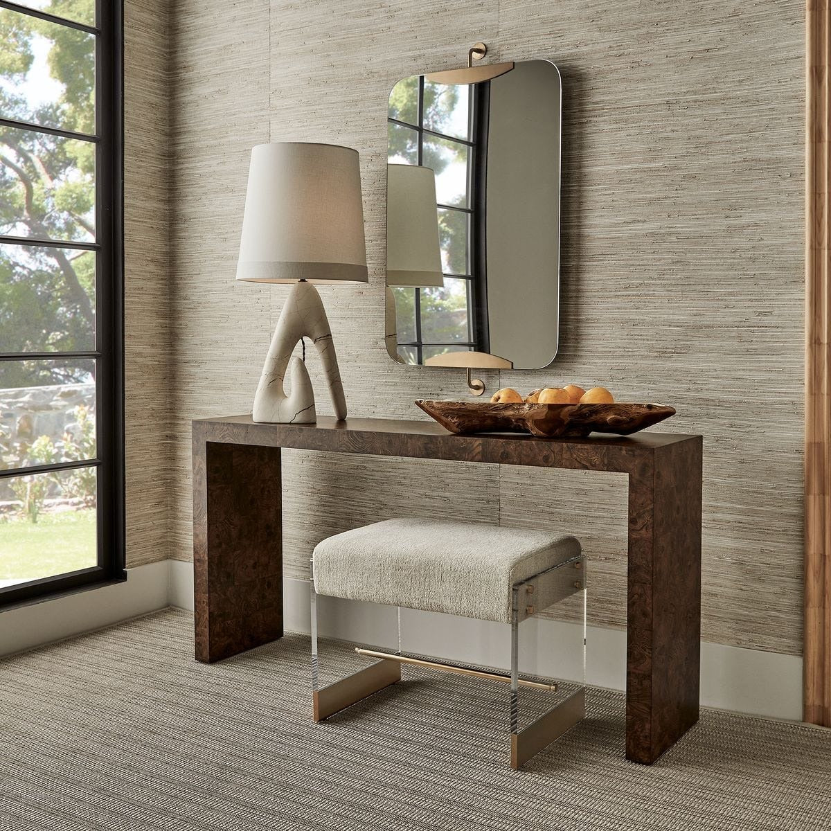 Ingrain Console Table – Cocoa Brown