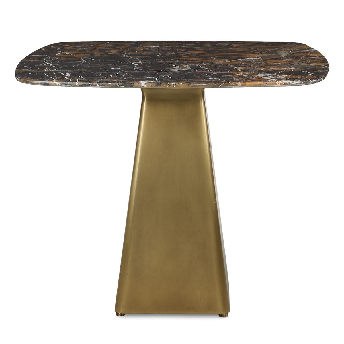 Equilateral Bistro Table – Michelangelo and Brass