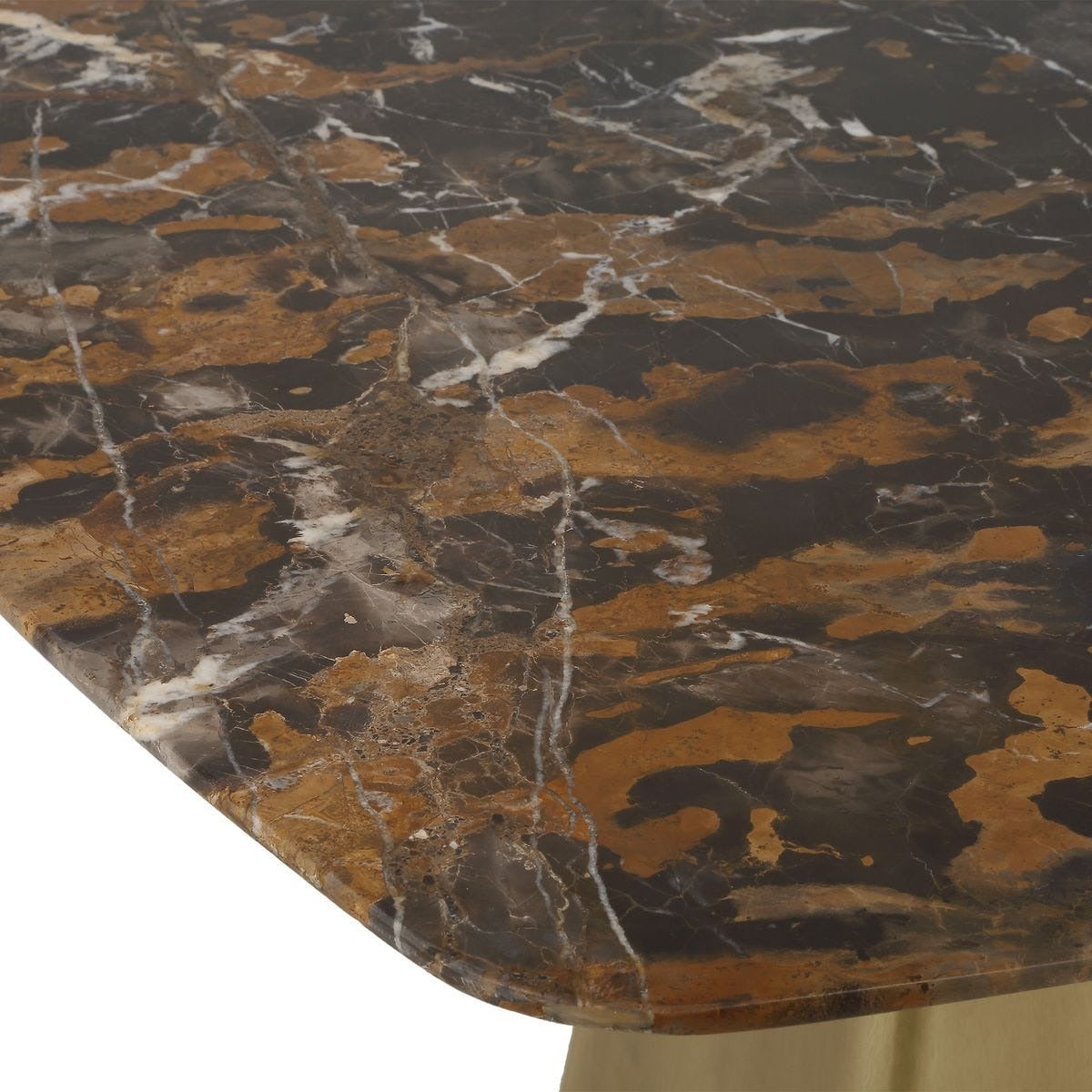 Equilateral Bistro Table – Michelangelo and Brass