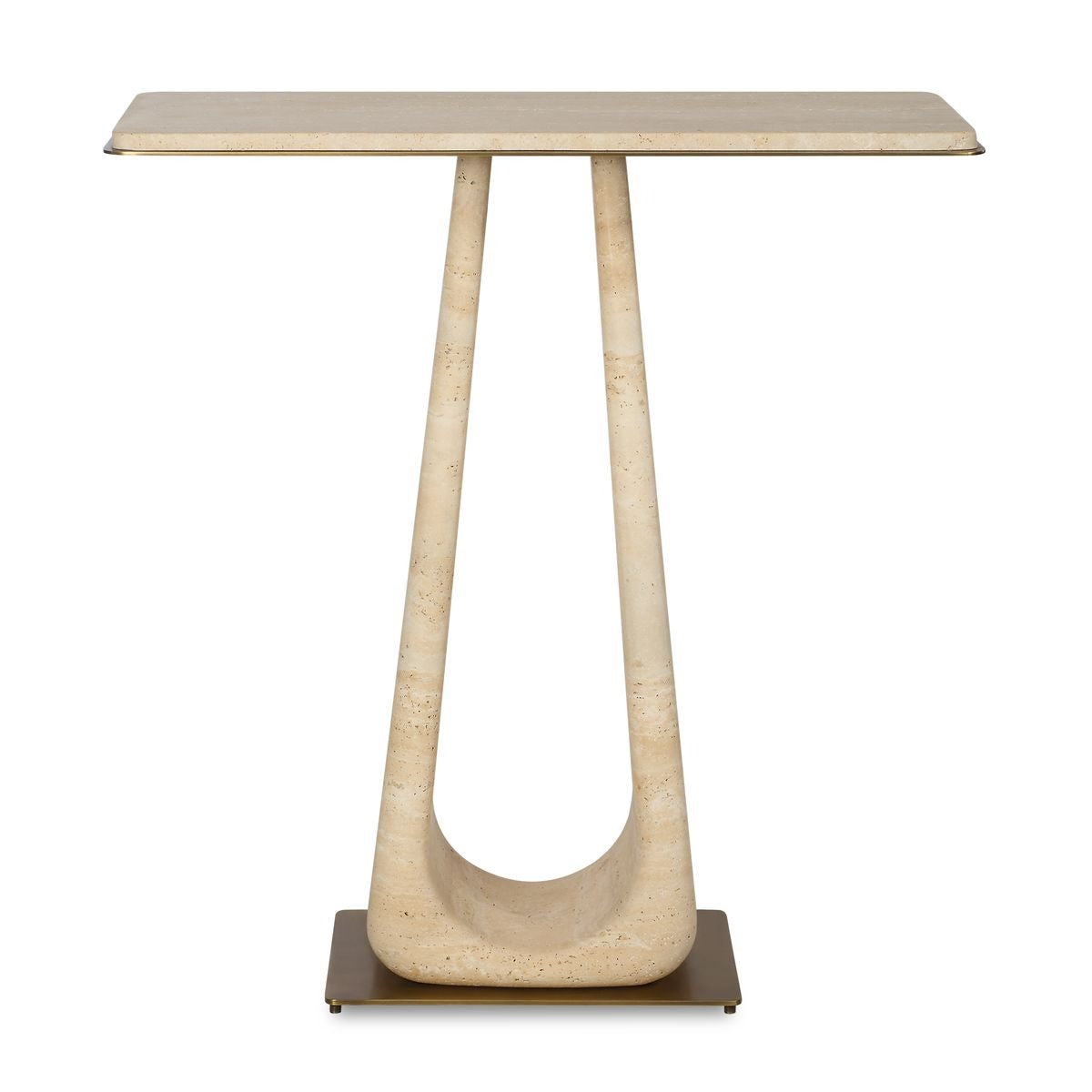 About Turn Console Table – Travertine