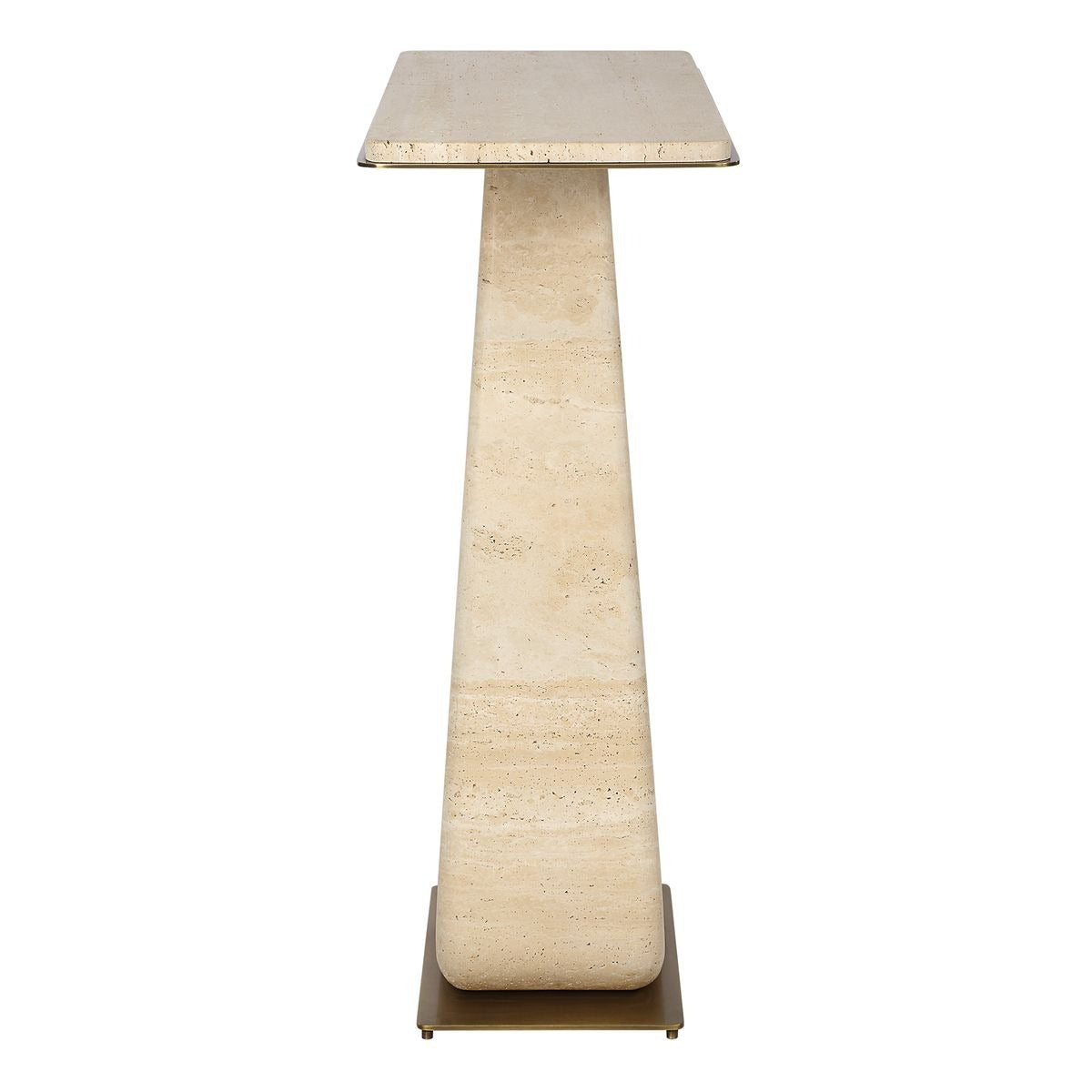 About Turn Console Table – Travertine