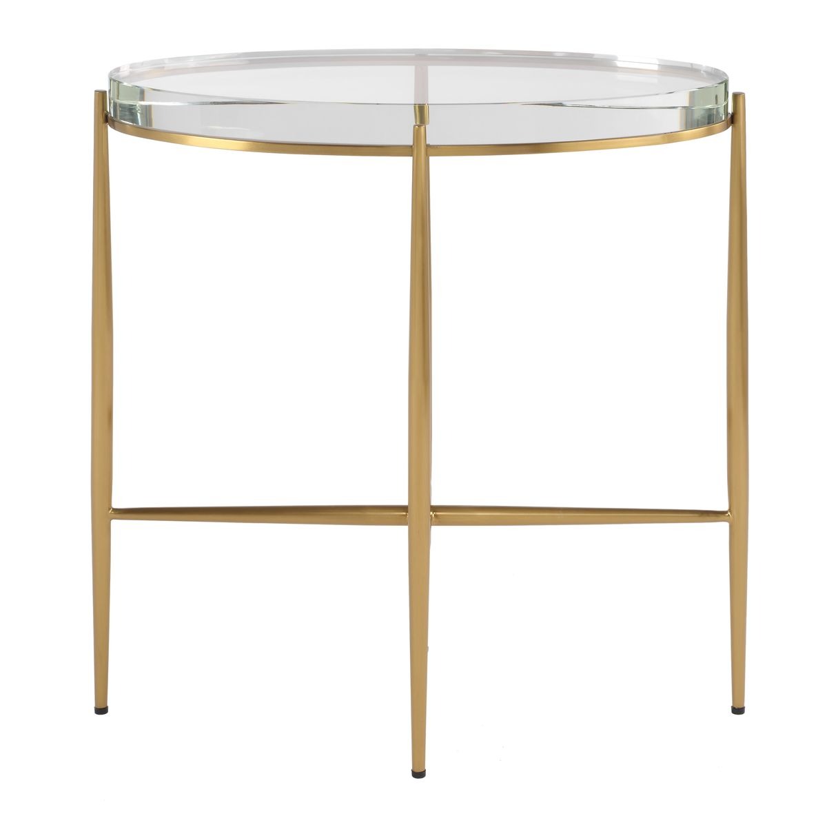 Crystal Clear Oval Accent Table