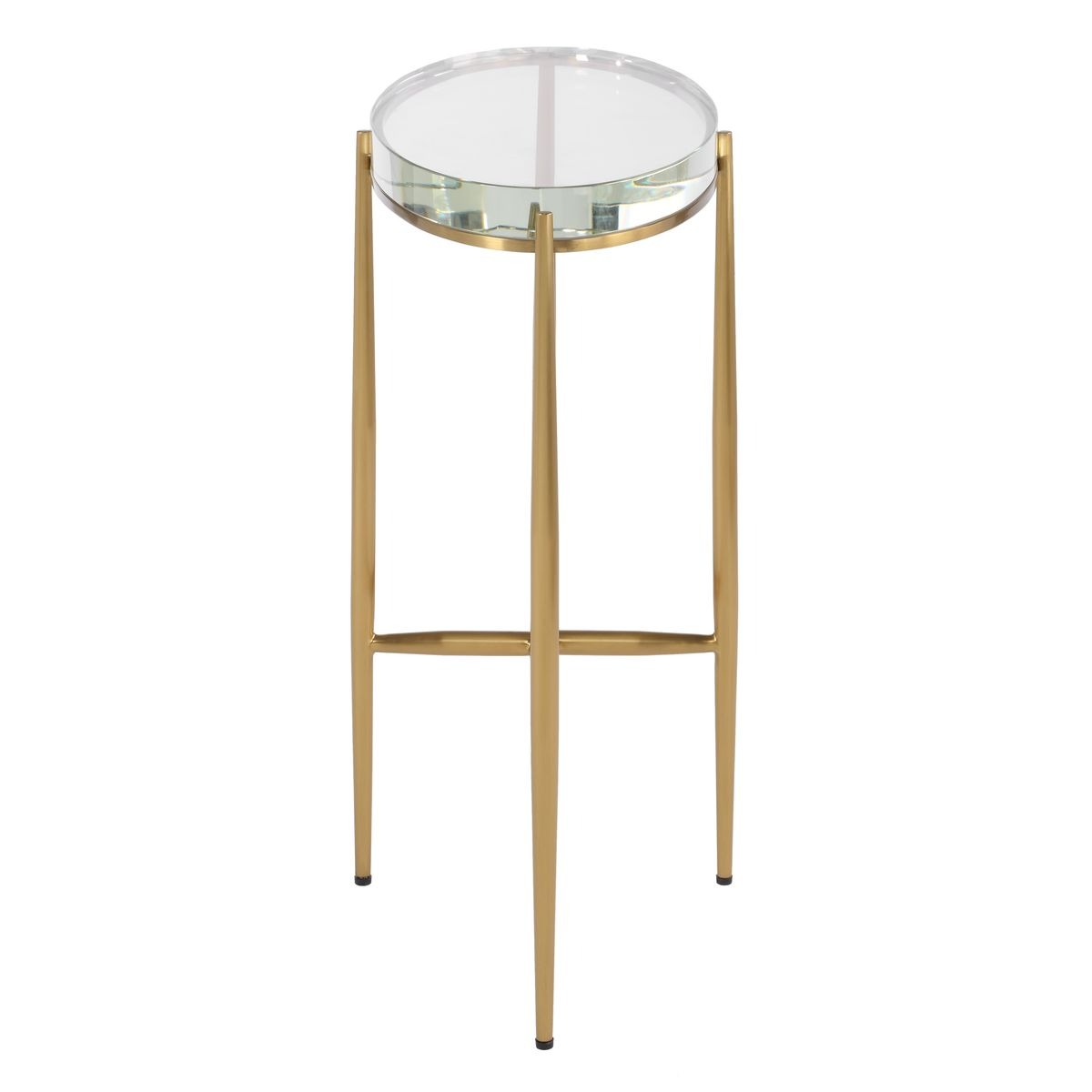 Crystal Clear Oval Accent Table