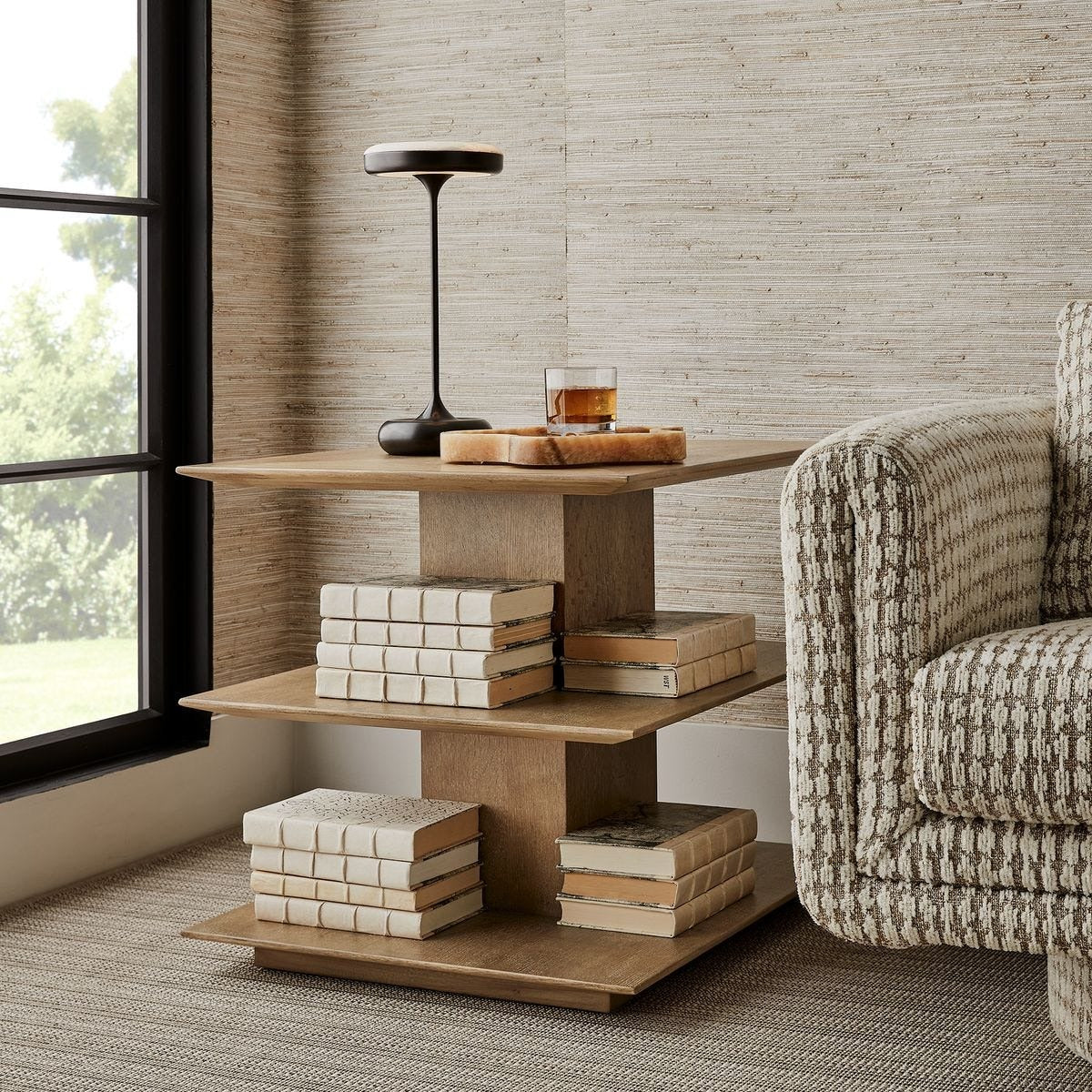 Stash It Side Table – Blonde