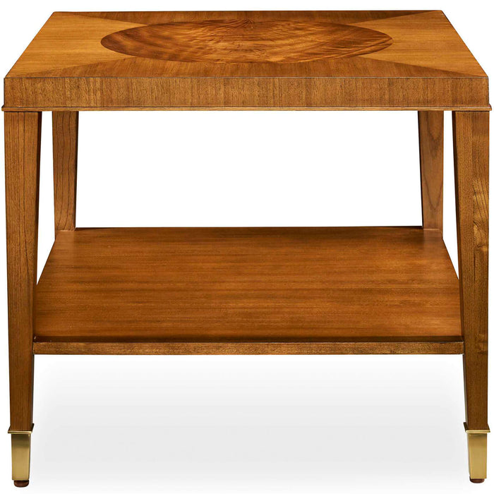 Marquetry Side Table – Medium Golden Brown
