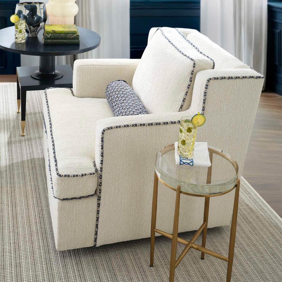 Crystal Clear Round Accent Table