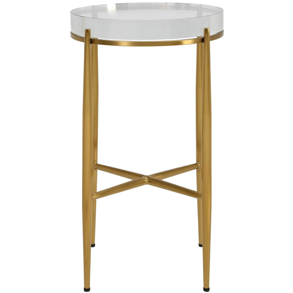 Crystal Clear Round Accent Table