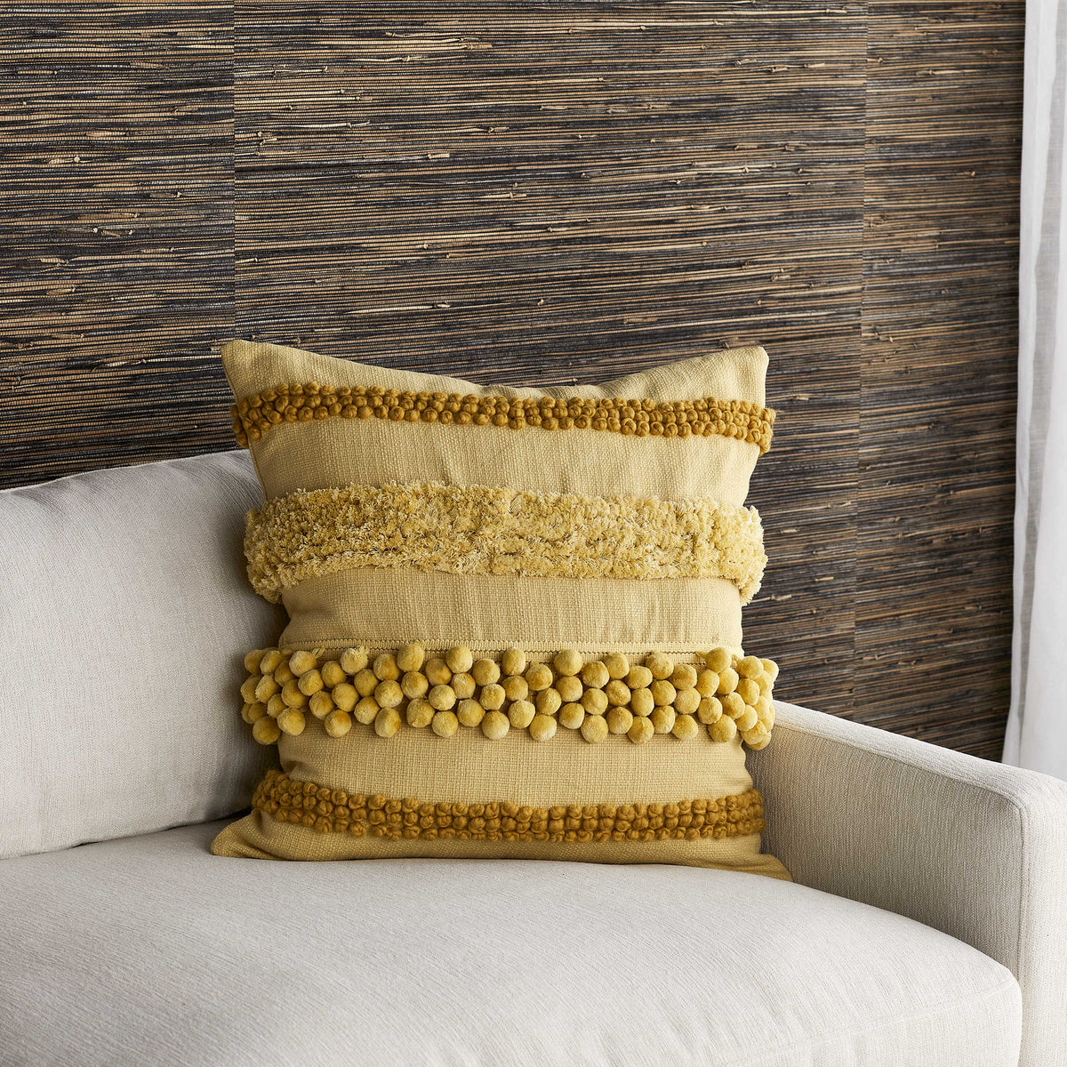 Having a Ball Cushion – Lemon Chiffon