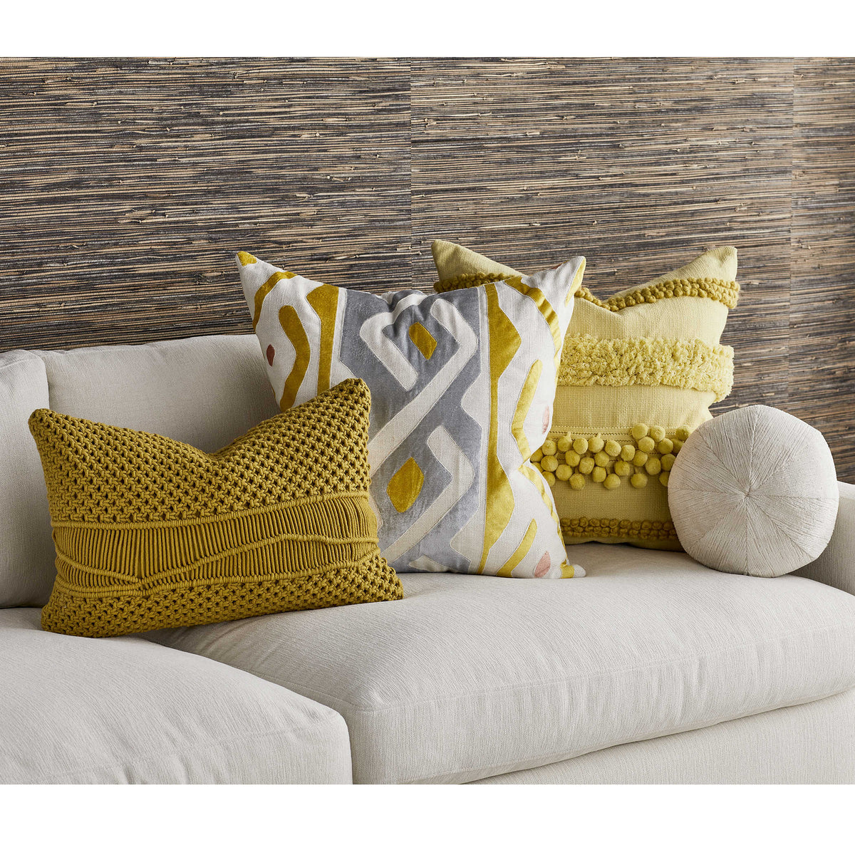 Having a Ball Cushion – Lemon Chiffon