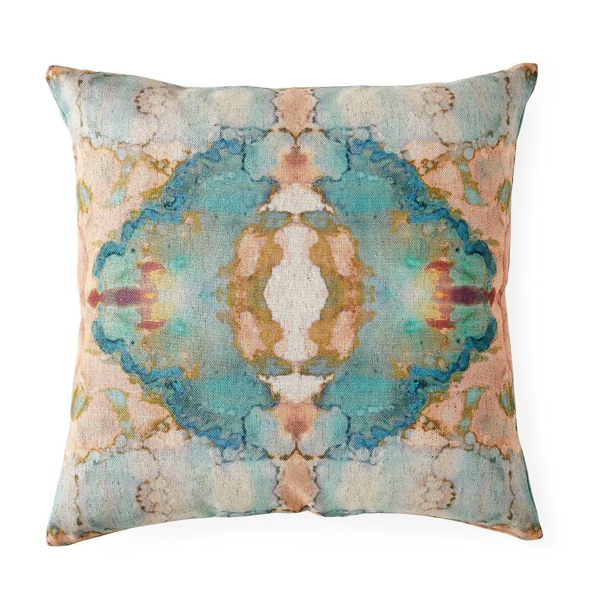 Spectrum Cushion – Blush and Aqua