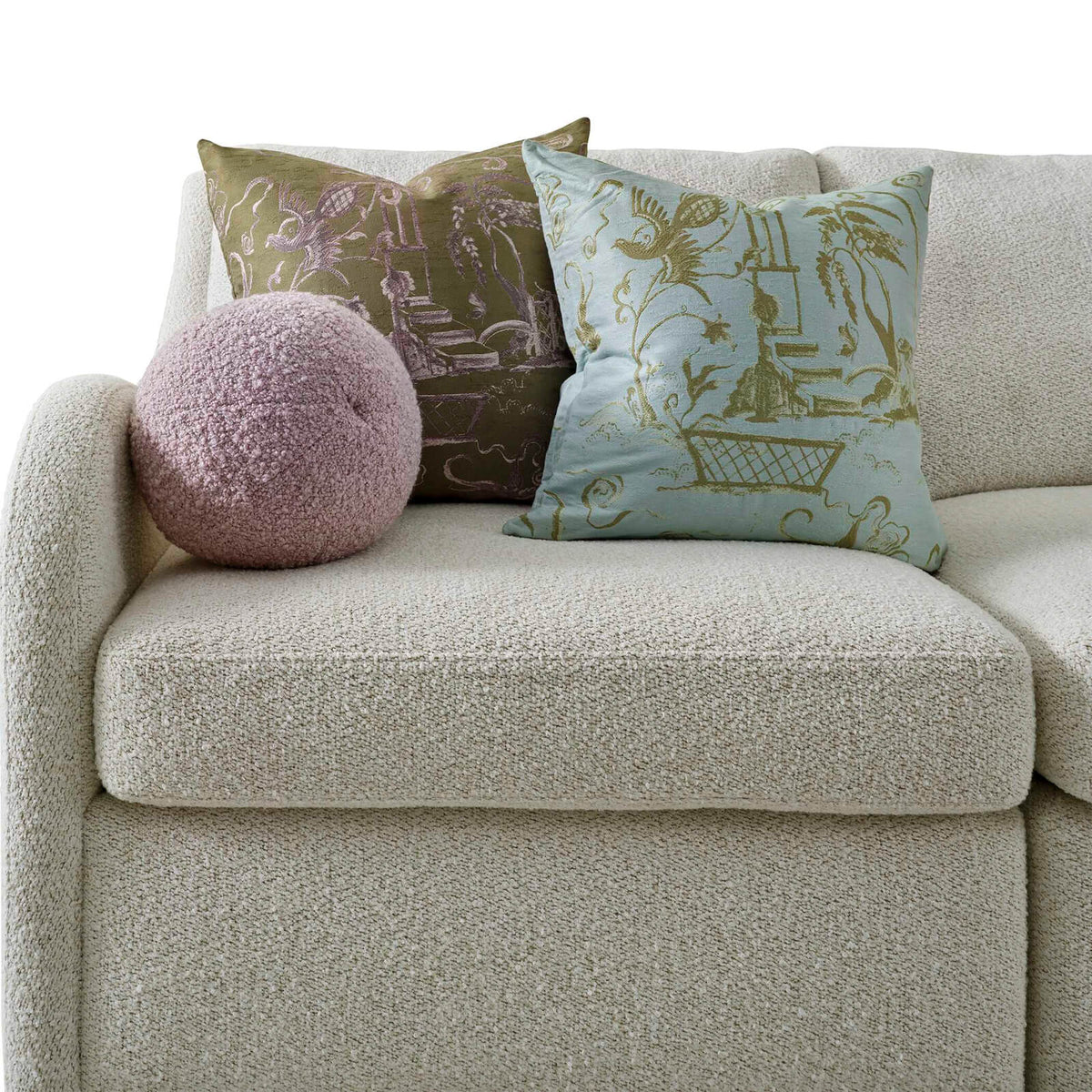 Vintage Folly Cushion – Sky Blue