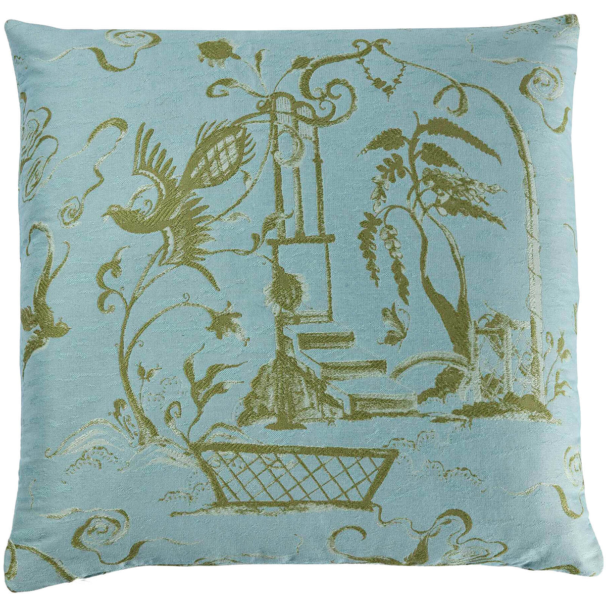 Vintage Folly Cushion – Sky Blue