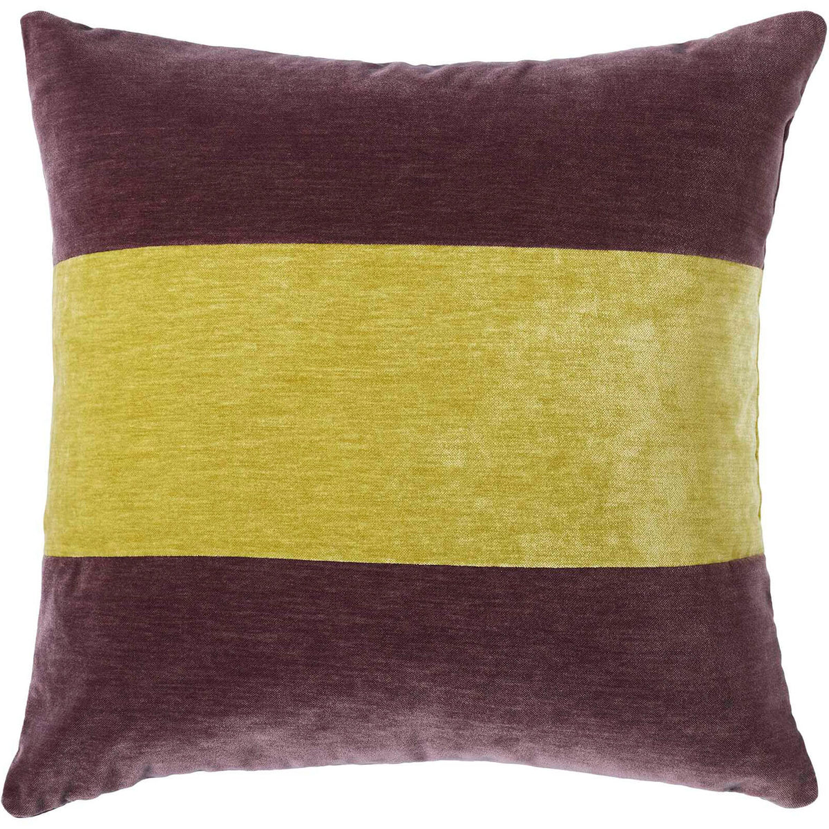 Straight Down The Middle Velvet Cushion