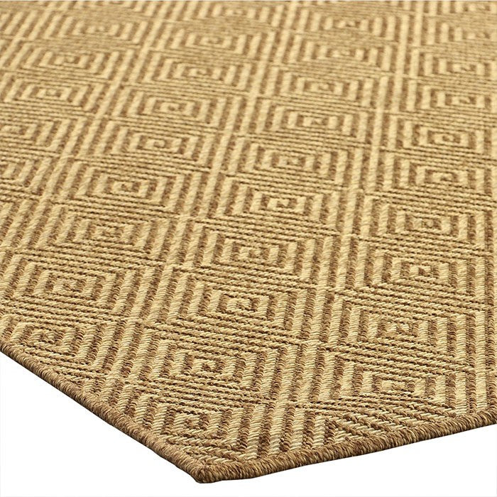 Maize Diamond Rug – Burnt Umber, 274 x 366cm