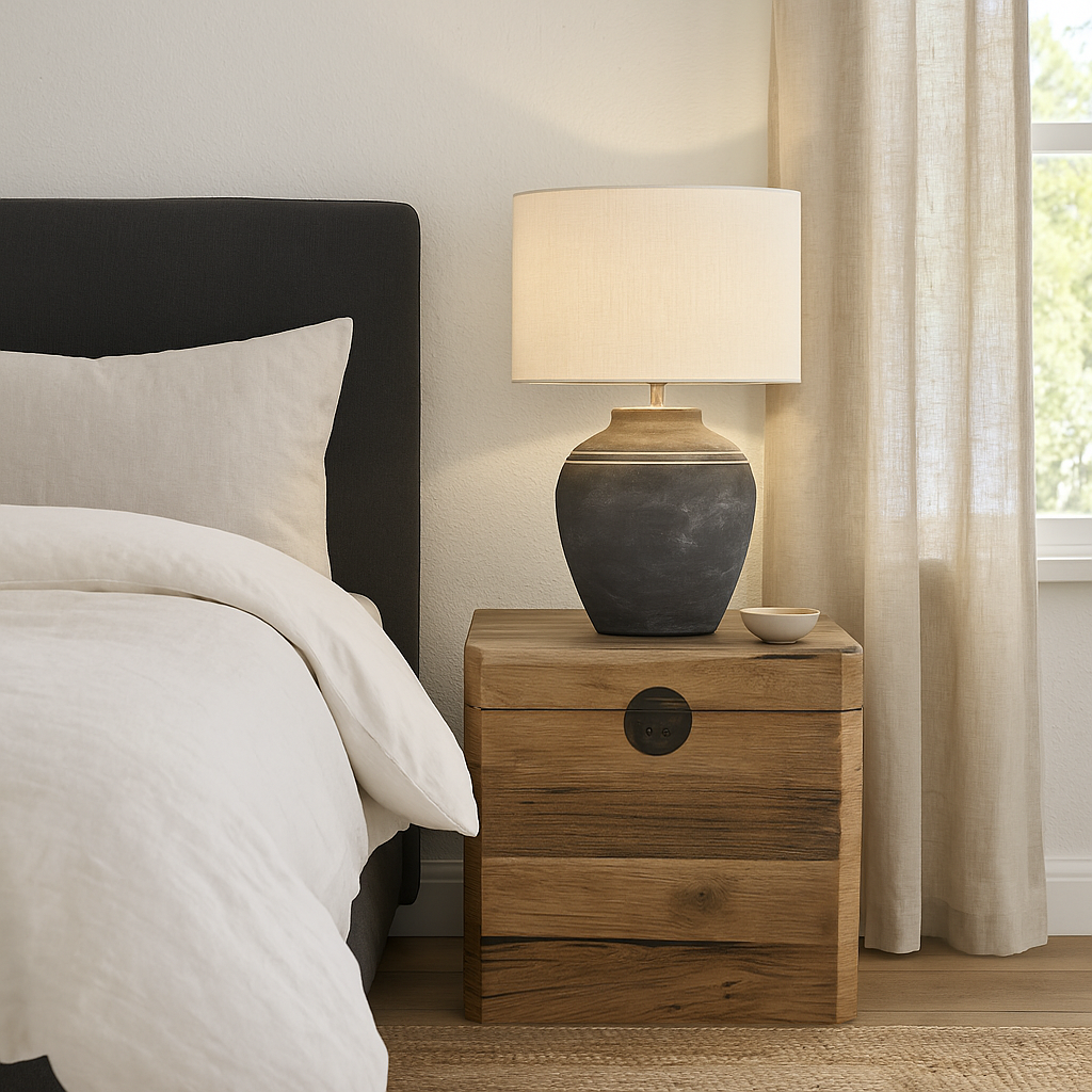 Reclaimed Oak Bedside Trunk