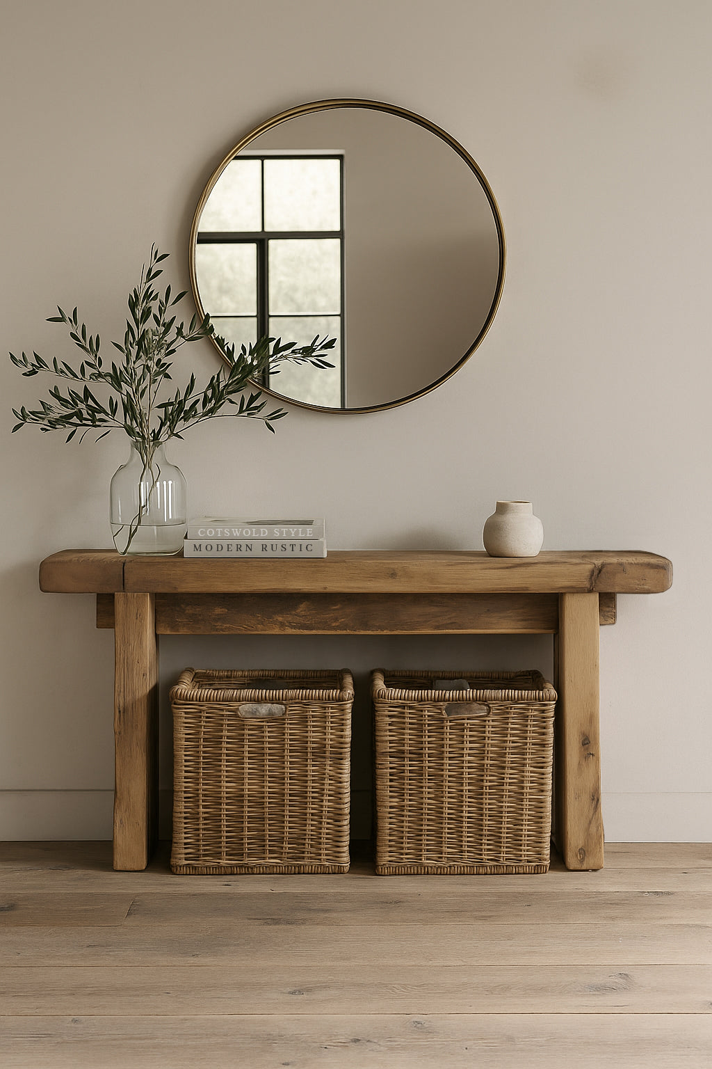 Reclaimed Oak Console Table