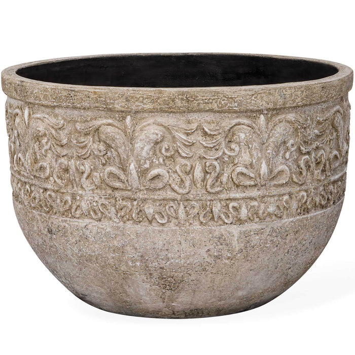 Regalia Indoor-Outdoor Stone Planter