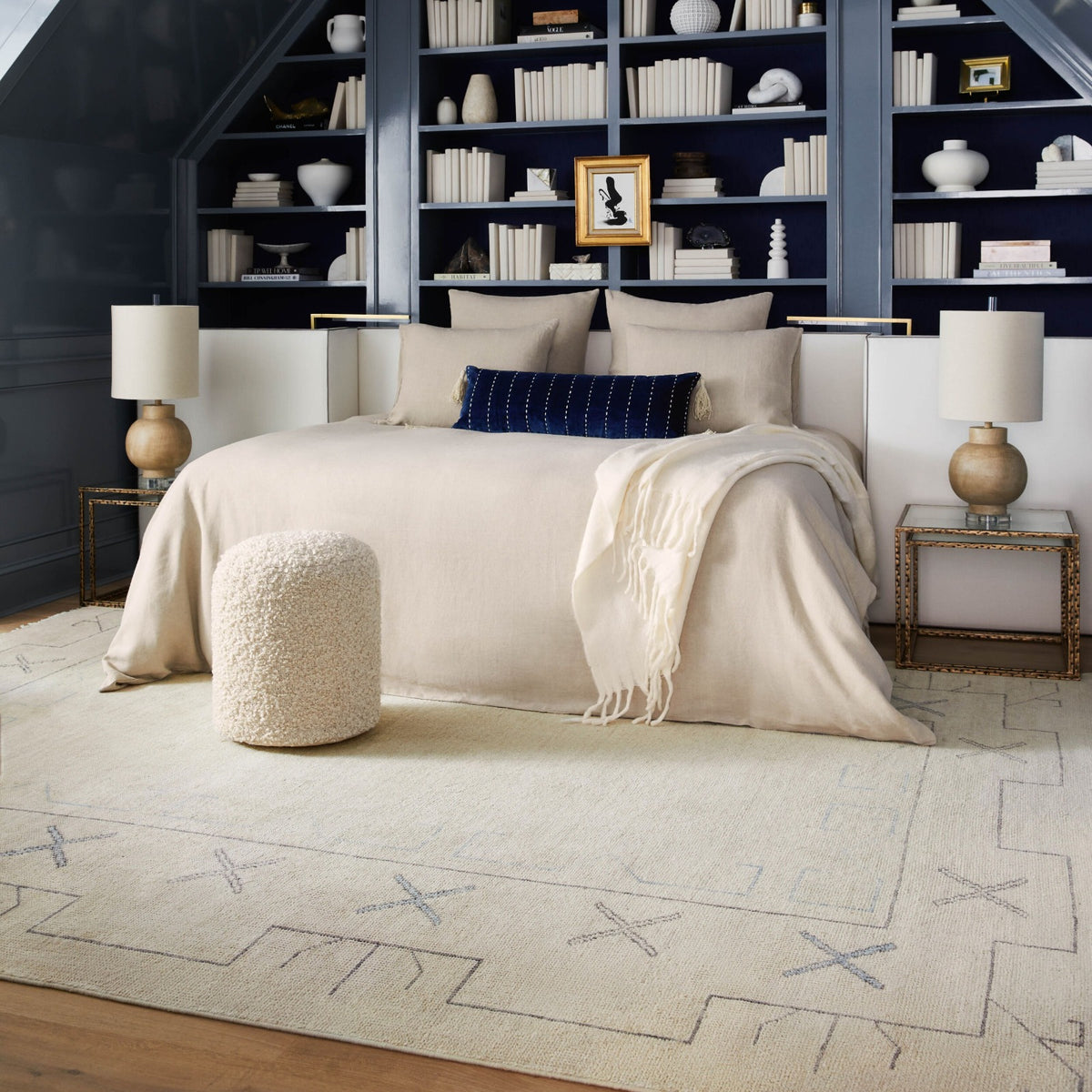 Riviera Hand Knotted Rug in Light Neutral – 305 x 244cm