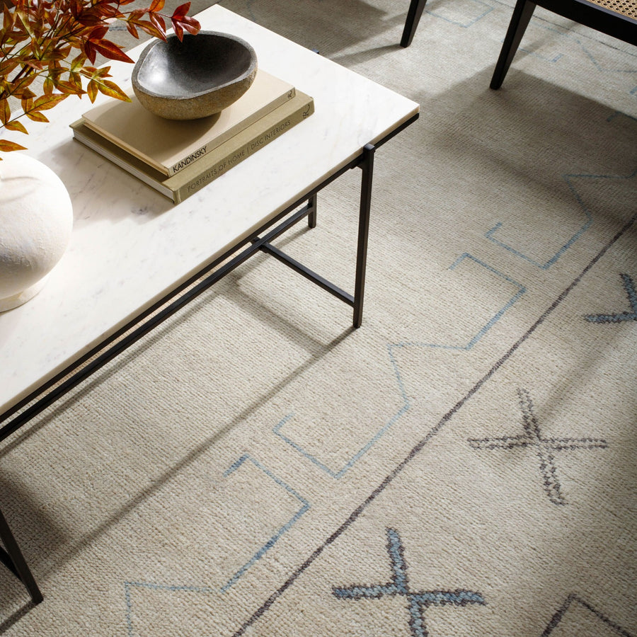 Riviera Hand Knotted Rug in Light Neutral – 305 x 244cm