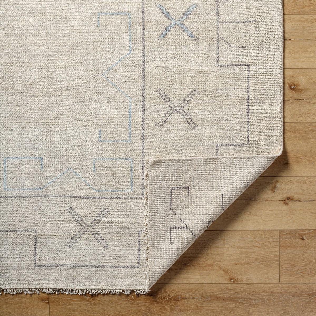 Riviera Hand Knotted Rug in Light Neutral – 305 x 244cm