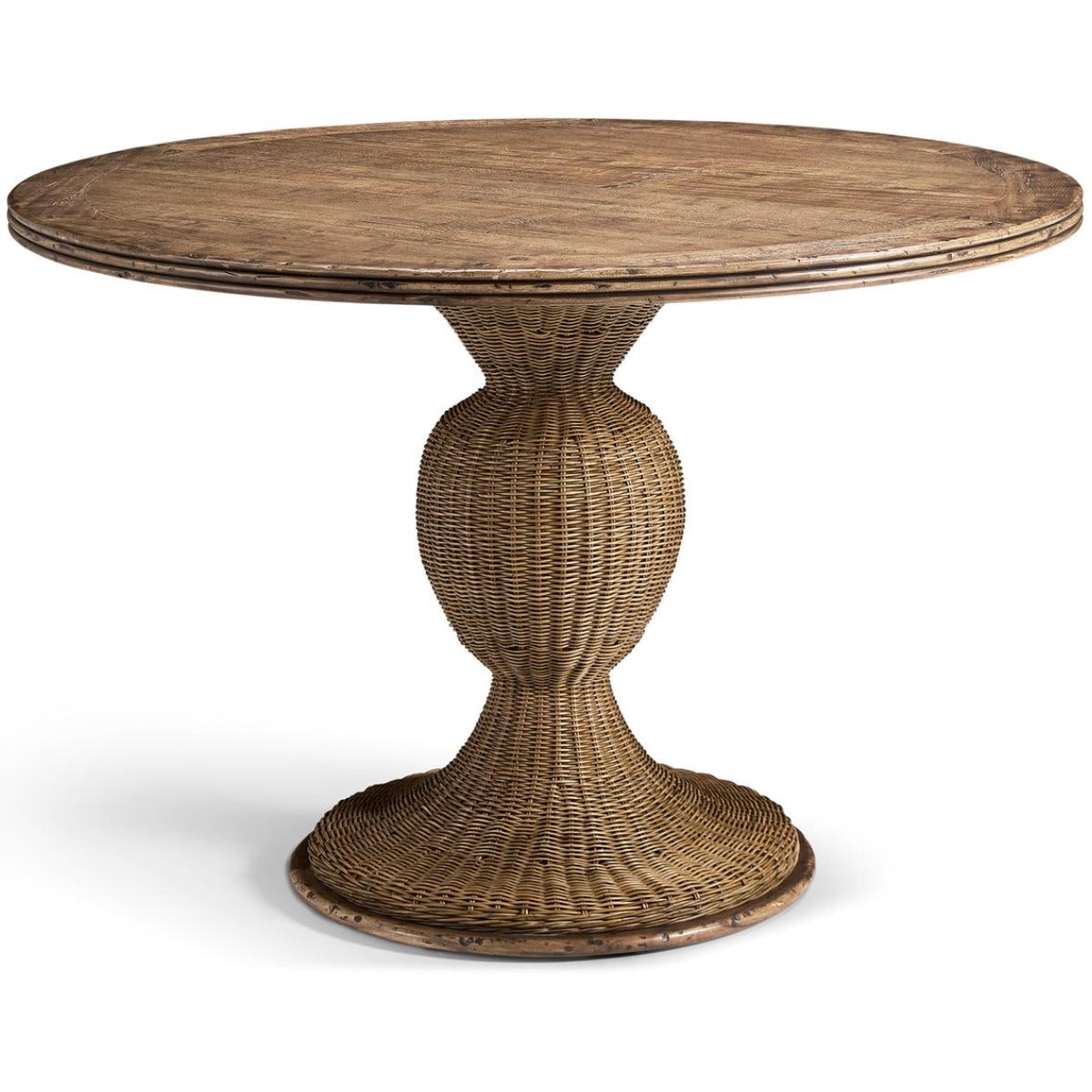 Palm Court Round Rattan Dining Table – 117cm