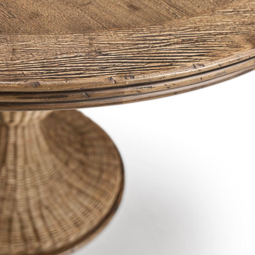Palm Court Round Rattan Dining Table – 117cm
