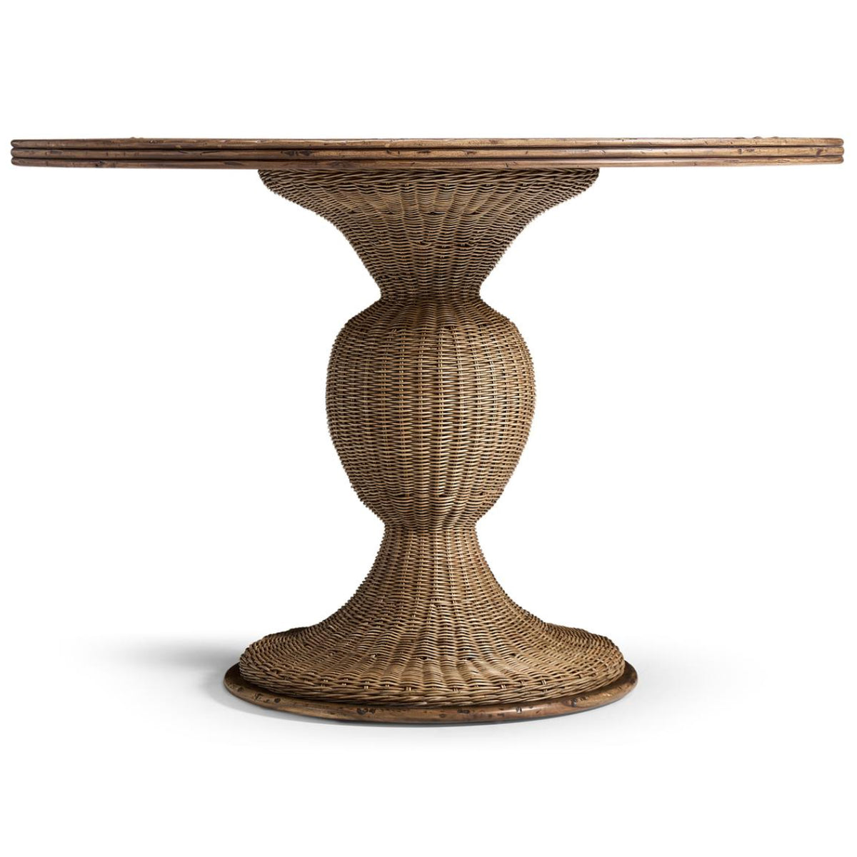 Palm Court Round Rattan Dining Table – 117cm