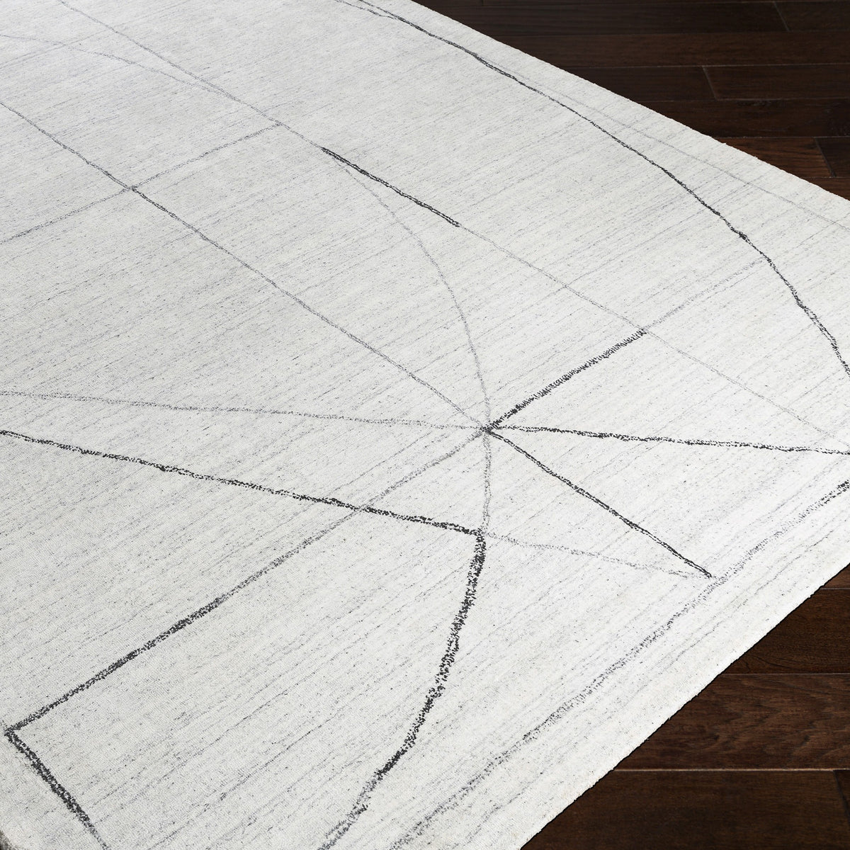 Costilla Modern White Rug – 274 x 396 cm