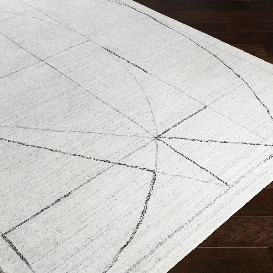 Costilla Modern White Rug – 274 x 396 cm