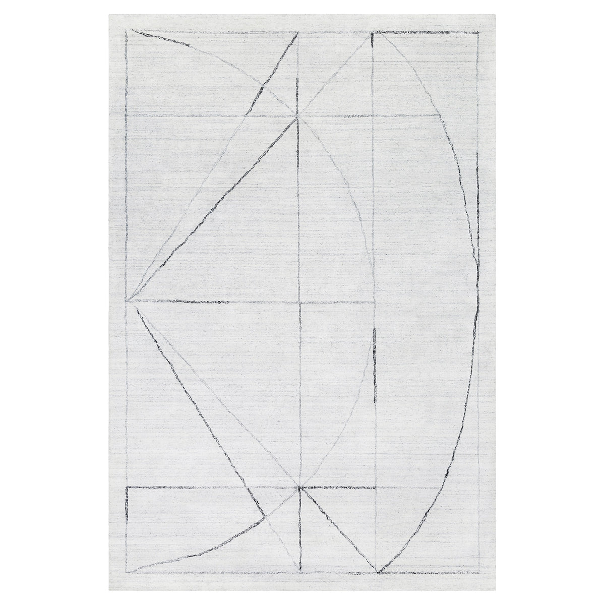 Costilla Modern White Rug – 274 x 396 cm
