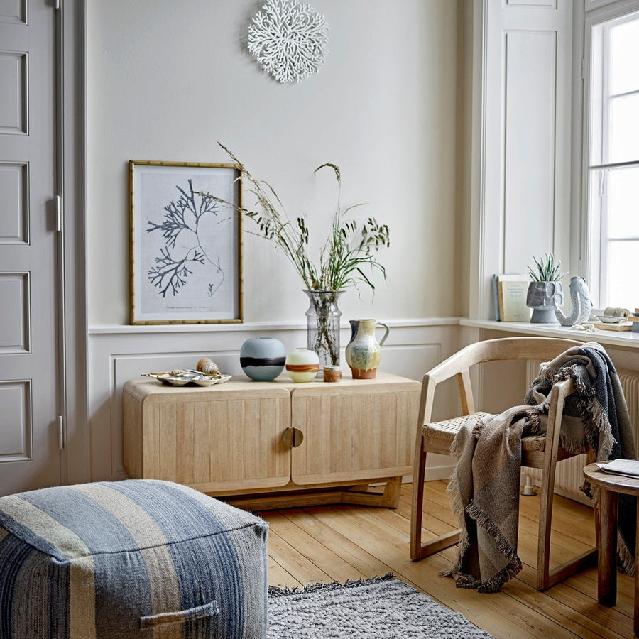 Serrone Cabinet - Natural Rubberwood