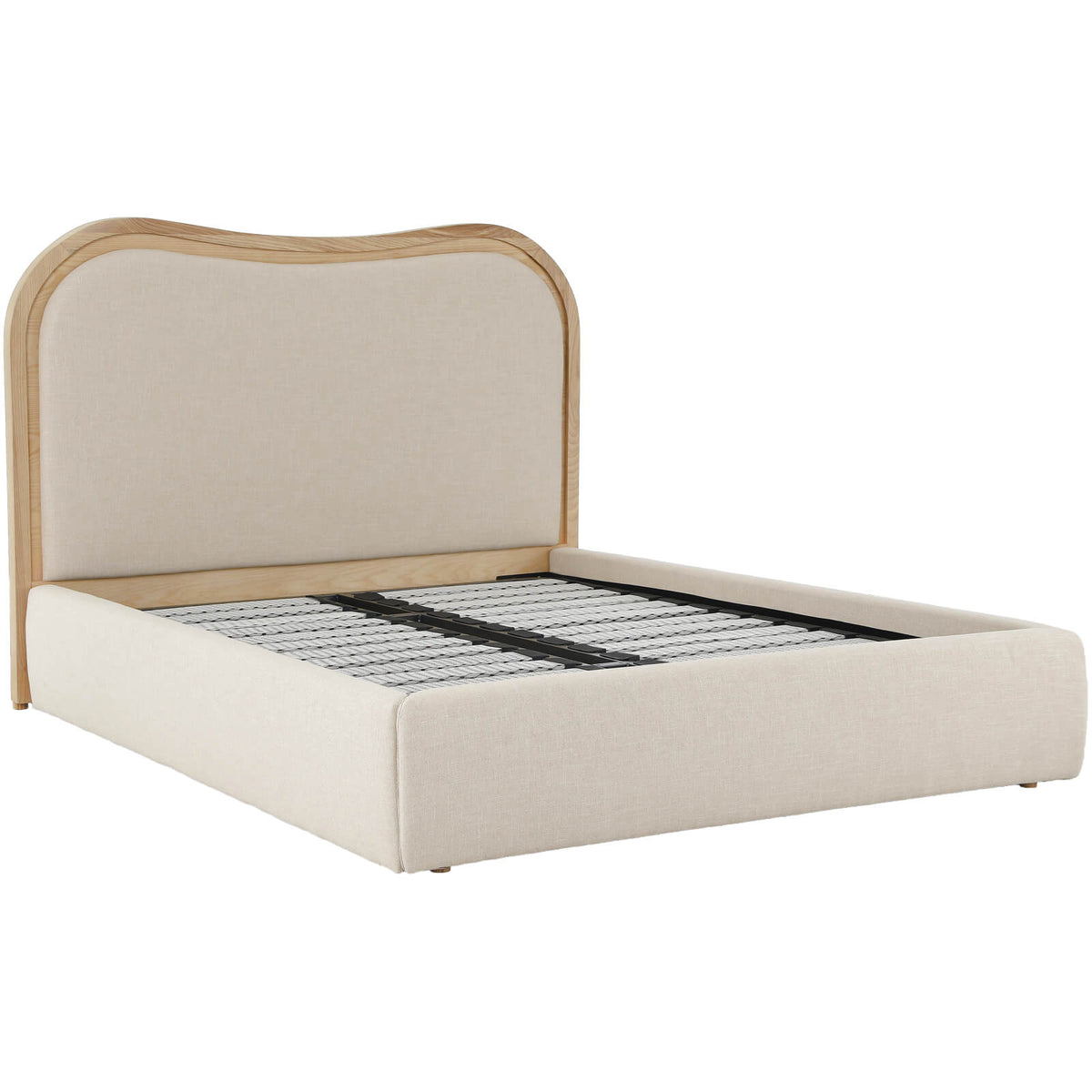 Sandford Curved Upholstered Bed – Super King