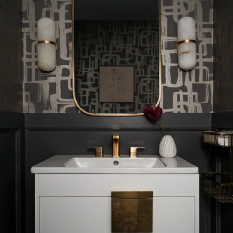 Taft Plated Brass Mirror