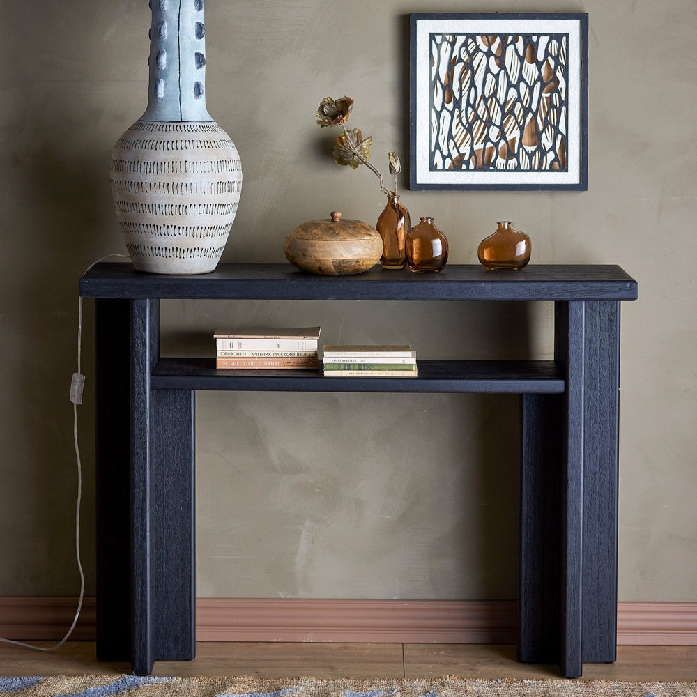 Cupa Console Table - Black Firwood